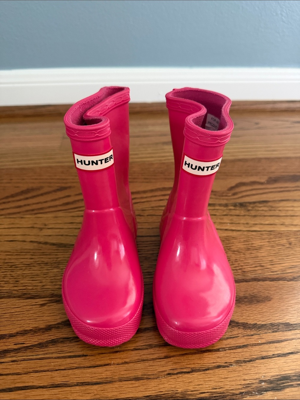 Hunter Kids Bright Pink Waterproof Rain Boots